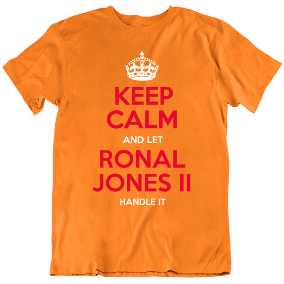 Ronald Jones Ii Keep Calm Handle It Tampa Bay Retro Football Fan T Shirt