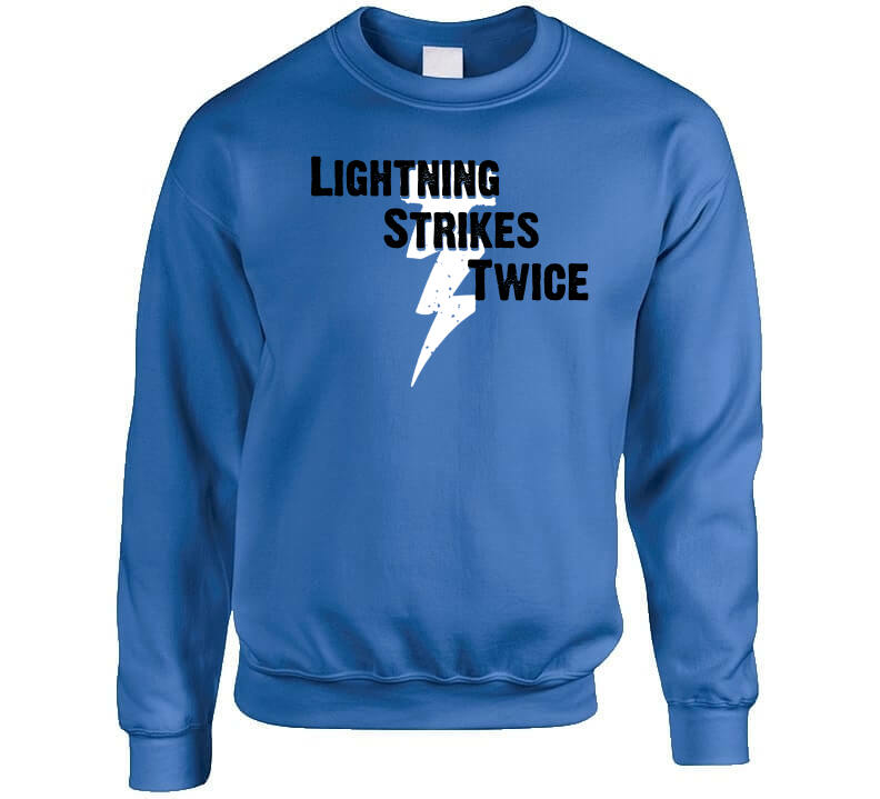 Tampa Bay Lightning Fanatics Branded Back-to-Back Stanley Cup Champions  Lightning Strikes Twice T-Shirt - Black