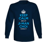 Ji Man Choi Keep Calm Let Handle It Tampa Bay Baseball Fan T Shirt