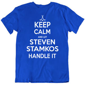 Steven Stamkos Keep Calm Handle It Tampa Bay Hockey Fan T Shirt