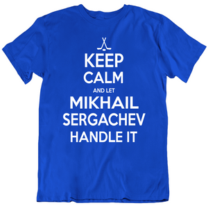 Mikhail Sergachev Keep Calm Handle It Tampa Bay Hockey Fan T Shirt