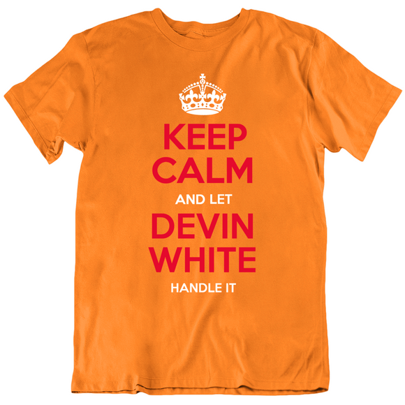 Devin White Keep Calm Handle It Tampa Bay Retro Football Fan T Shirt
