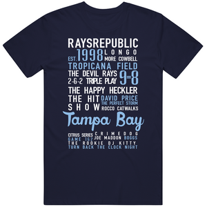 The Legend Of Tampa Bay Banner Tampa Bay Baseball Fan V2 T Shirt