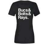 Tampa Bay Loyalty Baseball Football Hockey T Shirt