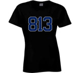 Area Code 813 Tampa Bay Hockey Fan T Shirt