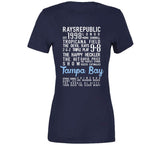 The Legend Of Tampa Bay Banner Tampa Bay Baseball Fan T Shirt